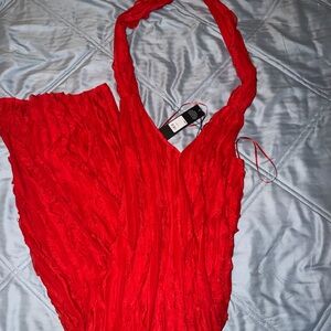 Fashion Nova Red Maxi Dress